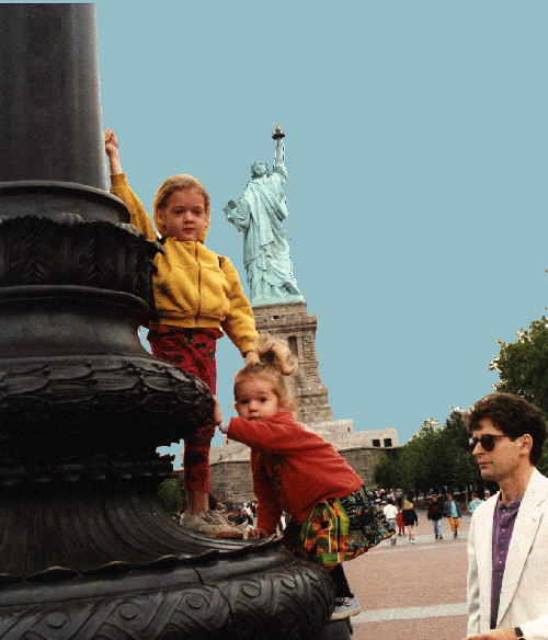 Both At the Statue of Liberty, 1995