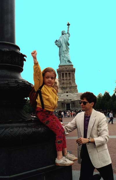 Timmia At the Statue of Liberty, 1995